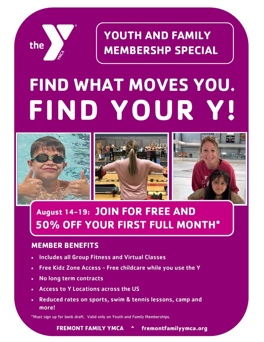 Promotions Fremont Family YMCA